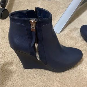 Bar III Shoes - Bar III blue wedge booties Bar III Shoes - Bar III blue wedge booties